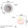 Juguete de Tostada Realista DIY Molde de Silicona Squishy de Helado Muñeco de Dibujos Animados Molde Squishy de Nariz Pequeña