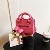 Nueva Mini Bolso Cruzado Pequeño Estilo Coreano Guapo Tela Brillante para Niños Portátil a Mano Labial Llave Bolso Cruzado para Motocicleta Bolso de Mujer