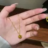 Collar de Cuentas Exquisito Retro Ojo de Tigre Maillard Mariposa Cadena para Clavícula Elegante de Lujo Ligero Nicho Versátil