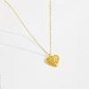 Collar de Corazón Simple Andy Wen para Mujer, Diseño de Lujo Ligero Estilo Coreano, Cadena para Clavícula con Colgante de Corazón de Gama Alta