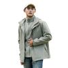 Jaqueta de Trabalho para Homens e Mulheres, Três em Um, Repelente à Água, Logo Estampado, Uniforme Escolar, Uniforme de Classe, Jaqueta para Exterior, Respirável e Quente