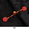 Botones de Hebilla Pan de Qipao Nuevo Estilo Chino Tejido a Mano Alambre Envuelto Perla Dorada Quemador de Incienso Botón de Tela de Una Palabra Hebilla Decorativa Retro Hanfu