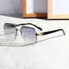 Óculos de Sol Novo Estilo para Homens, Adequado para Dirigir, Faz o Rosto Parecer Mais Magro, Proteção UV, Óculos de Sol de Meia Armação de Alta Qualidade, Armação Quadrada, Transfronteiriço