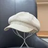 Gorra de estilo coreano para mujer, gorra de plato de moda, nuevo modelo primavera y otoño 2026, elegante gorra de artista que hace que la cara se vea más pequeña, gorra octogonal de pico de pato de moda