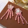 Acessórios de Cabelo DIY Flor de Cinco Pétalas Bordada à Mão com Lantejoulas, Franjas e Pedrarias Elegantes e Delicados para Mulheres, Acessórios para Cabeça e Roupas