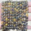 6mm 8mm Pedra Natural Cristal Ágata Canto Chanfrado Quadrado DIY Pulseira Colar Acessórios de Joias Produtos Semi-Acabados Atacado