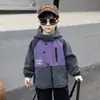 Chaqueta de terciopelo Ollie engrosada para niños Otoño e Invierno 2025 Nuevas sudaderas de forro polar polar para niños medianos y grandes