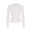 Camiseta de Manga Comprida Camiseta Feminina de Manga Comprida Modeladora de Corpo Gola Redonda Justa Camada Base Feita Sob Medida
