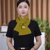 Bufanda Cruzada Perezosa 2025 Nueva Bufanda Pequeña Tejida Mezcla de Lana Protección para el Cuello de Mujer Otoño e Invierno Bufanda Cálida de Lana