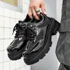 Zapatos Casuales de Cuero para Hombre Verano 2026, Zapatos Casuales Versátiles de Moda, Zapatos de Cuero de Punta Ancha Tendencia Estilo Coreano, Zapatos Derby para Hombre