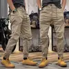 Pantalones retro americanos de verano 2023 para hombre, pantalones casuales finos para uso diario al aire libre, pantalones holgados de talla grande con tobillo atado para hombre