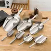 Pala de Acero Inoxidable, Pala para Hielo, Pala Engrosada para Granos, Harina, Alimentos, Granos Varios, Té, Palomitas de Maíz, Semillas y Cubitos de Hielo para Uso en Puesto