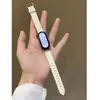 Fábrica Adecuado para Xiaomi Mi Band 10 Correa Xiaomi 9/8Nfc Patrón Adoquinado Lujo Accesible Correa de Reloj Pulsera de Cuero para Mujer