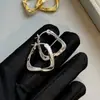 Pendientes Cuadrados Geométricos Chapados en Oro Real Estilo Europeo y Americano para Mujer, Pinzas Metálicas Exageradas de Personalidad de Gama Alta, Pendientes Estilo Celebridad de Internet