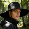 Sombrero de Pescador de Verano con Protección Solar para Montañismo para Hombre, Sombrero para Exteriores con Ala Ancha para Pesca en Verano