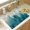 Tapete de Goma para Drenaje de Cocina, Tapete Protector de Mesa Aislante de Calor Sin Lavado, Tapete Drenante Absorbente de Agua, Aceite y Resistente a la Suciedad para Borde de Fregadero