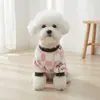 Ropa de casa de felpa para otoño e invierno, de cuatro patas, cálida y cómoda, con diseño de dibujos animados lindos, adecuada para perros pequeños y medianos, Ropa para mascotas