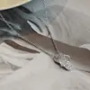 Accesorios de Collar de Chanclas de Acero Inoxidable Transfronterizos para Mujer, Cadena de Clavícula Moderna y de Alta Gama, Joyería Exquisita y Versátil de Acero de Titanio