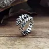 Anillo Cabeza de Dragón Zodiacal Supremo Transfronterizo Europeo y Americano para Hombre Dominante Retro Joyería de Mano Anillo de Calavera Punk Personalidad