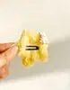Pinza para el Pelo de Oso y Conejo de Estrella de Cinco Puntas de Felpa para Otoño e Invierno 2025 Nuevo Pinza Dulce para Niña Pinza para Flequillo y Cola de Caballo