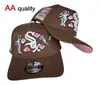 Popular en el comercio exterior, gorra de béisbol AA de alta calidad con logo de los Yankees, visera curva elegante, gorra ajustable para proteger del sol para hombres y mujeres