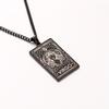 Collar de las Doce Constelaciones Europeo y Americano Transfronterizo Logo Colgante Militar Retro Hombre Tarot Acero Inoxidable Tarot