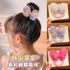Goma para el Cabello de Mariposa con Lentejuelas para Niños Goma para el Cabello Tipo Intestino Pequeño Goma para el Cabello para Coleta Accesorios para el Cabello Goma Elástica para Niñas Accesorios para el Cabello