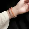 Nuevo Pulsera de un Paso de Imitación de Jade Hetian Antigua Diseño Simple de Lujo Ligero Pulsera Versátil para Novia