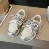 Tênis Chunky Dad Shoes Feminino 2026 Outono Malha Respirável Tênis Esportivo Tênis de Corrida Casual com Cadarço Aumento de Altura Tendência Novo Estilo