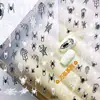 Pegatinas de Uñas Halloween Serie 5D en Relieve Fantasma Caricatura Parca Gato Negro Pequeño Linterna de Calabaza Pegatinas de Uñas de Concha Plana