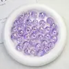 Dingyi Fogo de Artifício Transparente Contas Lua Fria Acrílico de Alto Brilho Galvanizado Furo Reto Contas Soltas Contas para Fazer Joias DIY Acessórios
