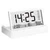 Reloj despertador plegable Termómetro e higrómetro específicos para estudiantes Despertador electrónico inteligente multifuncional para niños Calendario perpetuo