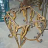 Mesa de Artesanía Metálica Jiang del Norte Hierro Forjado Mesa de Café para el Hogar Villa Hotel Vestíbulo Mesa de Hierro Forjado
