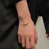 Corea del Sur Sentido del Diseño Ins Collar de Cuentas Redondas de Metal Cadena Elegante Simple para Clavícula Collar de Moda Estilo Frío Celebridad de Internet