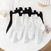Calcetines de Media Caña Estilo Nuevo/Unisex, Calcetines Largos Blancos de Tubo Alto para Mujer, Calcetines Invisibles, Calcetines Cortos, Venta al por Mayor, Transpirables, Estilo Delgado