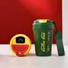 Caneca de Café Clássica Medição Inteligente de Temperatura Caneca Portátil Alto Valor de Cor Aço Inoxidável 316 Cordão Atividade Portátil Presente