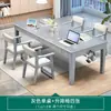 Escritorio Grande que se Puede Usar como Sala de Estar, Banco de Trabajo de Madera Maciza, Mesa Sencilla para Lectura y Estudio Padres e Hijos para Uso Doméstico, Escritorio Largo para Estudio