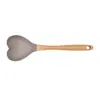 Espátula de Silicona para Hornear Herramientas de Cocina Pastel Postre Crema Espátula Mango de Madera Espátula Grande para Mantequilla Hogar