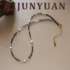 Verano Nueva Moda Versátil Collar de Perlas de Agua Dulce con Cuentas Cadena de Clavícula de Lujo Ligero Nicho Gama Alta Joyería para Mujeres