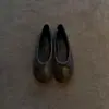 Versión de Piel de Oveja~ Zapatos Planos tipo Bailarina para Mujer, Estilo para Viajes Diarios, Punta Redonda, Lazo, Boca Baja, Slip-On, Cómodos, Suela Suave