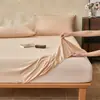 Jieliya Sábana Bajera Ajustable 100% Algodón Cepillado Pieza Única Protector de Colchón de Algodón Puro Engrosado Antideslizante Cubre Cama Simmons Disponible al por Mayor