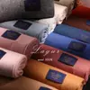 Versão avançada ~ versão lã de cordeiro! Cachecol de Lã Merino Australiana Cor Sólida Inverno Novo Estilo Cachecol para Casal