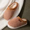 Chinelos de Inverno Quentes de Pelúcia e Algodão Antiderrapantes para Casa, Casal, Atacado de Fábrica
