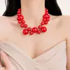 Colar de Pérolas Exagerado Elegante Estilo Francês Design de Luxo Leve para Mulheres Corrente para Clavícula Acessórios Versáteis