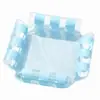 Flotador Inflable Plegable de Malla Rosa Moonlight de Nuevo Modelo Transfronterizo con Rayas de Cuatro Tubos Hamaca Acuática Silla Lounge para Piscina
