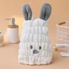 Gorro para cabello seco lindo conejo de dibujos animados absorbente gorro de baño toalla para el cabello de niños envoltura toalla para el cabello al por mayor