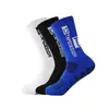 Calcetines deportivos antideslizantes para hombre, calcetines de fútbol, de media pantorrilla, antideslizantes, fútbol, bicicleta, calcetines cálidos