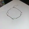 Pulseira Quadrada Geométrica com Fivela de Zircônia Super Flash, Fashion, Simples e Versátil, Joia de Luxo Leve e de Alta Qualidade para Mulheres