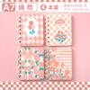 A7 libro de bobina de flor de rollo cuaderno de estudiante cuaderno de bolsillo mini cuaderno diario cuaderno de oficina portátil