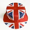Sombrero con Bandera Británica Impresa para el Mundial 2026 Plegable Sombrero de Cubo para Aficionados Europeos y Americanos Protección Solar Sombrero de Pescador